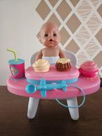 Baby born interactieve eetstoel., Ophalen of Verzenden, Zo goed als nieuw, Babypop