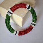 Afrikaanse kraaltjes armband, Sieraden, Tassen en Uiterlijk, Armbanden, Gebruikt, Verzenden