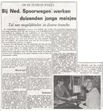 Artikel 1963 - Werken bij de NS - Spoorwegen Trein, Verzamelen, Ophalen of Verzenden, Gebruikt, Trein, Overige typen