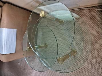 Glazen salontafel 4 plateaus beschikbaar voor biedingen