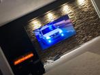 Tv kast met elektrische haard, Huis en Inrichting, Kasten | Televisiemeubels, Ophalen of Verzenden, Zo goed als nieuw, 25 tot 50 cm