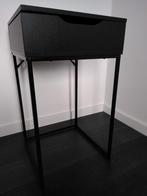 Leuke sidetable met klep en 4 opbergvakjes, Ophalen, Gebruikt, Vierkant, Minder dan 50 cm