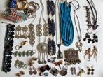 grote partij vintage sieraden, waaronder 925 zilver, Gebruikt, Met edelsteen, Ophalen of Verzenden, 17 tot 18