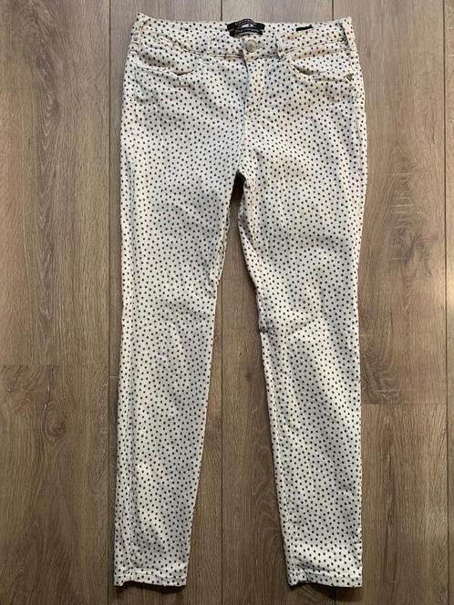 Scotch&Soda pantalon broek ster beige zwart 27/L30= S/36, Kleding | Dames, Broeken en Pantalons, Zo goed als nieuw, Maat 36 (S)