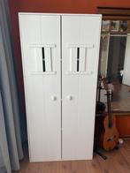 Kledingkast wit met legplanken, Huis en Inrichting, Kasten | Kledingkasten, Zo goed als nieuw, 150 tot 200 cm, 25 tot 50 cm, 50 tot 100 cm