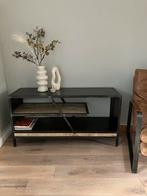 Stijlvol TV meubel/side-table - antraciet & hout, Ophalen, 100 tot 150 cm, Zo goed als nieuw, Minder dan 100 cm