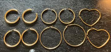 Gouden Oorbellen Set beschikbaar voor biedingen