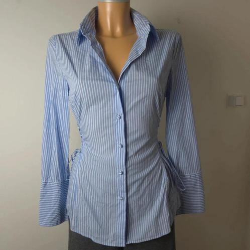 Marc Cain getailleerde blouse N3 40, Kleding | Dames, Tops, Zo goed als nieuw, Maat 38/40 (M), Wit, Korte mouw, Verzenden