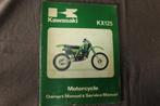 Kawasaki KX125 1980 motorcycle owner's service manual KX 125, Motoren, Ophalen of Verzenden, Kawasaki