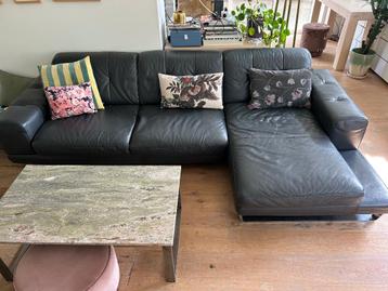 Natuzzi hoekbank leer