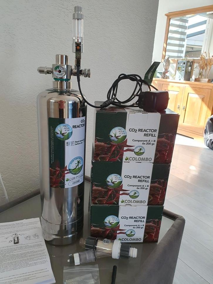 Colombo co2 set, Dieren en Toebehoren, Vissen | Aquaria en Toebehoren, Zo goed als nieuw, Filter of Co2, Ophalen