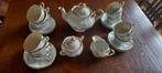 Antiek Jebonro theeservies, 11 kop en 12 schotels, suikerpot, Ophalen of Verzenden