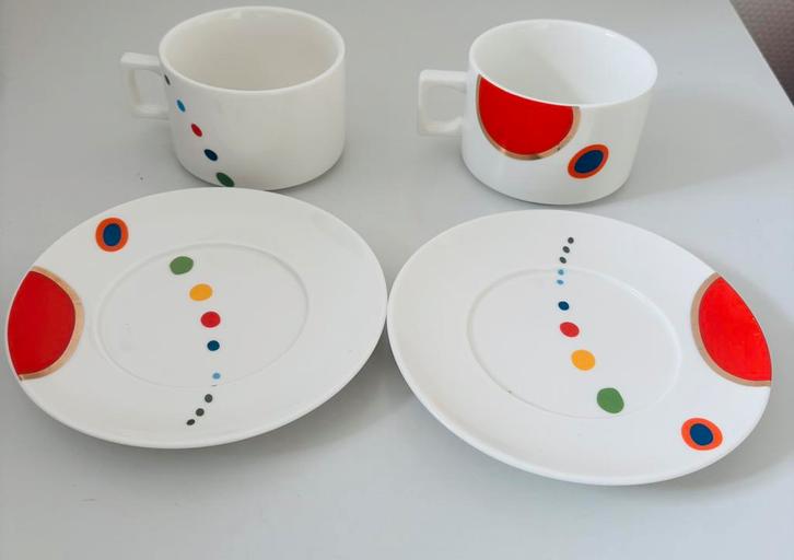 2 Artihove koffie koppen Corry Ammerlaan, Antiek en Kunst, Kunst | Designobjecten, Ophalen of Verzenden