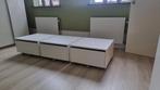 3 opberglades Ikea SLÄKT, Huis en Inrichting, Slaapkamer | Bedden, Ophalen, Eenpersoons, Wit, Zo goed als nieuw