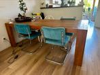 Houten eettafel, Huis en Inrichting, Tafels | Eettafels, 100 tot 150 cm, 200 cm of meer, Ophalen of Verzenden, Zo goed als nieuw