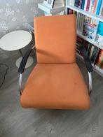 Gelderland 5470 oranje suede look, Huis en Inrichting, Fauteuils, Ophalen, Zo goed als nieuw, Stof, Design
