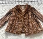 Vintage bontjas nerts 44/46, Kleding | Dames, Jassen | Winter, Bruin, Maat 46/48 (XL) of groter, Ophalen of Verzenden, Onbekend