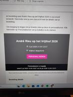 2 kaartjes 3 juli Andre Rieu Vrijthof Maastricht, Twee personen, Juli, Instrumentaal