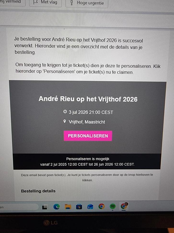 2 kaartjes 3 juli Andre Rieu Vrijthof Maastricht, Tickets en Kaartjes, Concerten | Klassiek, Twee personen, Juli, Instrumentaal