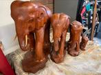 Set van 4 olifanten, Antiek en Kunst, Kunst | Beelden en Houtsnijwerken, Ophalen of Verzenden