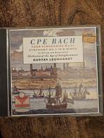 CPE Bach - Vier Symfonieën - Gustav Leonhardt, Cd's en Dvd's, Ophalen of Verzenden, Classicisme, Zo goed als nieuw, Orkest of Ballet