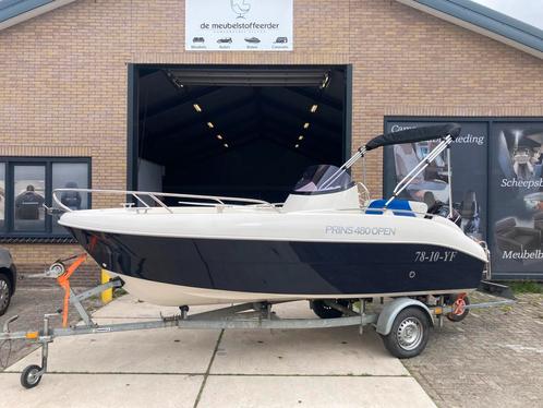 Super mooie Prins 480 open consoleboot, Watersport en Boten, Vis- en Consoleboten, Zo goed als nieuw, 10 tot 30 pk, 3 tot 6 meter