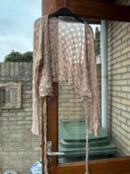 Kort beige transparant bolero vestje ca. mt 50, Ophalen of Verzenden, Gedragen, Beige, Trui of Vest