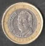 1 € munt Spanje, jaar 2003. ADV. no.60 S., Postzegels en Munten, Munten | Europa | Euromunten, Spanje, 1 euro, Losse munt, Verzenden