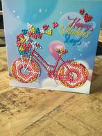 Valentijns kaart Diamond painting, Hobby en Vrije tijd, Kaarten | Zelfgemaakt, Verzenden, Zo goed als nieuw, Overige thema's