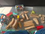 Mooie verzameling houten treinbaan, Ophalen, Zo goed als nieuw, Overige typen