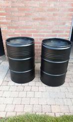 Olievat bloembak, Tuin en Terras, Ophalen, Rond, Zo goed als nieuw, Minder dan 25 cm