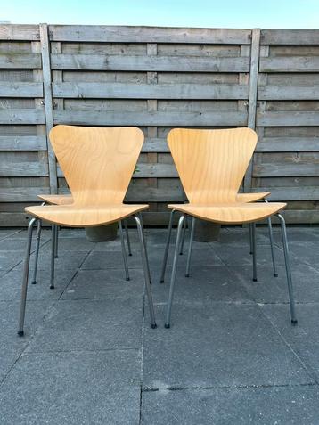 Vlinderstoelen - hout / chroom beschikbaar voor biedingen