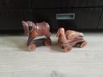 oude houten handgesneden speelgoed Vintage retro, Antiek en Kunst, Antiek | Speelgoed, Ophalen of Verzenden