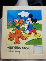 Vintage Walt Disney Schuifpuzzel, 2 tot 4 jaar, Gebruikt, 10 tot 50 stukjes, Ophalen of Verzenden
