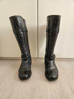 JJFootwear dameslaarzen, leer, mt. 37,wijde schacht, € 25, Kleding | Dames, Schoenen, Hoge laarzen, JJFootwear, Blauw, Ophalen of Verzenden