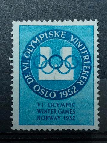 Noorwegen cinderella Oslo 1952 Olympische Winterspelen beschikbaar voor biedingen