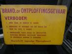 emaille bord uit de mijnbouw, Ophalen of Verzenden