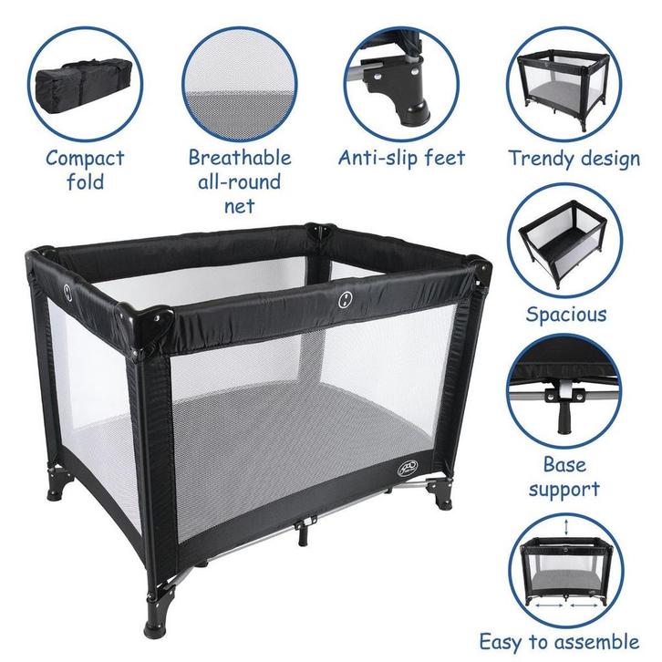 Baby Links David Camp Cot including Anti-Slip Feet, Kinderen en Baby's, Babywiegjes en Ledikanten, Zo goed als nieuw, Ledikant