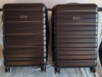 2 Koffers, 7 opbergtassen en 2 bagageriemen - reis klaar!, Sieraden, Tassen en Uiterlijk, Koffers, Hard kunststof, 45 tot 55 cm