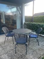 Tuinset met kussens, Ophalen, 4 zitplaatsen, Gebruikt, Eettafel