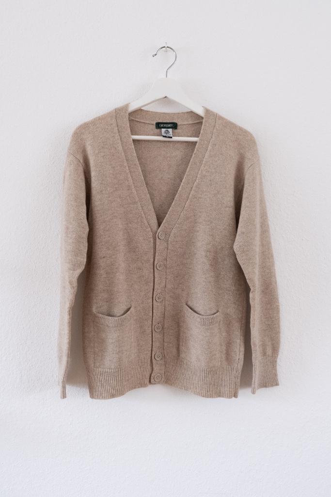 Beige Wollen Vest Giordanc Maat S, Kleding | Dames, Truien en Vesten, Gedragen, Maat 36 (S), Beige, Ophalen of Verzenden