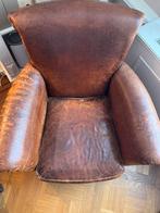 Leren fauteuil, Ophalen, Gebruikt, Barok, 50 tot 75 cm