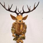 70's vintage kunststof hertenkop gewei mancave kert skihut, Ophalen of Verzenden, Huis en Inrichting