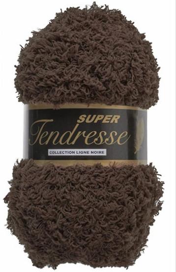 Tendresse donkerbruine wol, polyester per verpakking van 10  beschikbaar voor biedingen