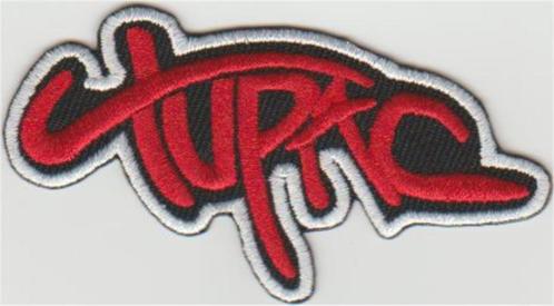 Tupac 2pac stoffen opstrijk patch embleem #1, Verzamelen, Muziek, Artiesten en Beroemdheden, Nieuw, Kleding, Verzenden