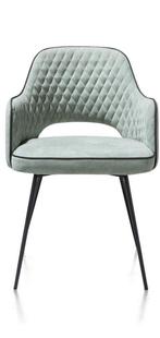 6 Nieuwe Armleuning stoelen, Mint kleur, Benton Xooon, Nieuw, Vijf, Zes of meer stoelen, Scandinavisch design, Metaal