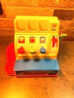 Fisher Price speelgoed kassa inclusief de originele munten., Kinderen en Baby's, Speelgoed | Fisher-Price, Gebruikt, Speelset