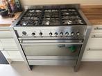 Smeg fornuis vrijstaand 5 kookzones gas gebruikt, Ophalen, 60 cm of meer, Zo goed als nieuw, Gas