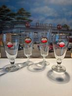 Amstel Pils bierglazen op voet, 4 stuks., Verzamelen, Glas en Borrelglaasjes, Ophalen, Zo goed als nieuw, Bierglas