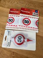 Nieuw/pakketje versiering 50 jaar verjaardag/Abraham Sarah, Hobby en Vrije tijd, Feestartikelen, Ophalen of Verzenden, Nieuw, Versiering